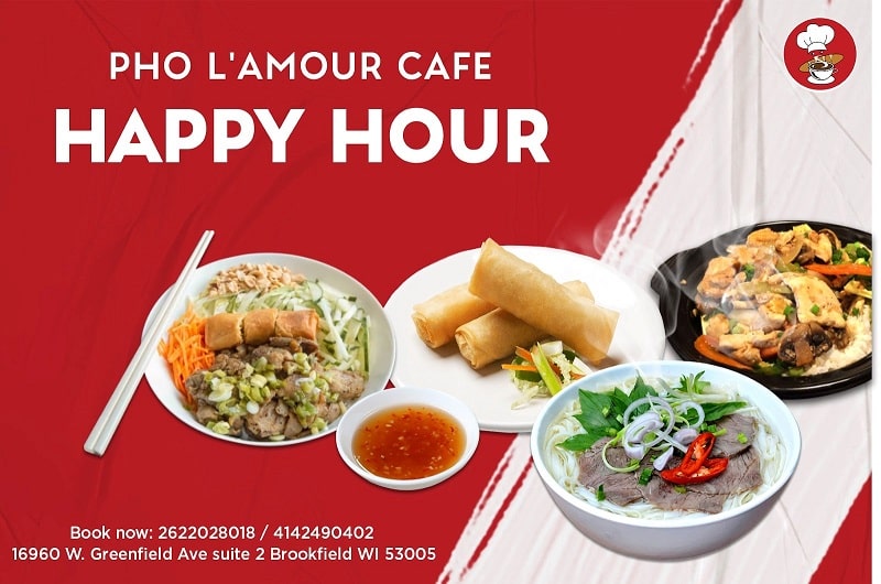 PHO L’AMOUR CAFE HAPPY HOUR