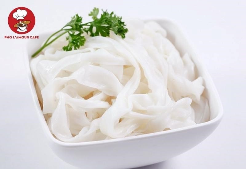 Pho noodles are made from rice